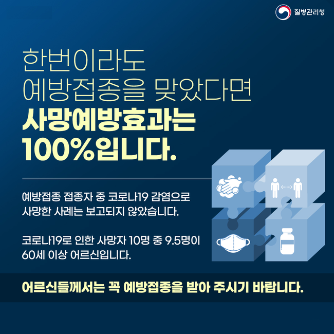 코로나19 예방접종 안내 리플릿 (이미지=질병관리청)