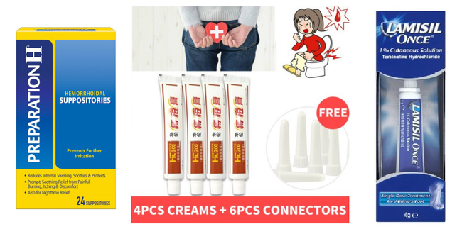 무허가 치질 치료제 및 무허가 무좀 치료제 (자료=식품의약품안전처)