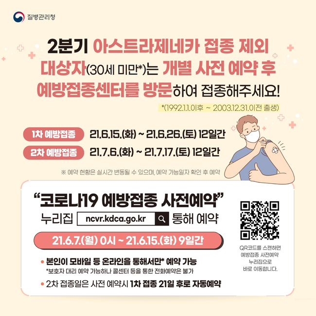 2분기 코로나19 예방접종 안내 포스터 (이미지=질병관리청)