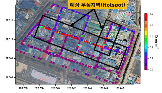 실시간 이동형 중금속분석시스템 연구결과