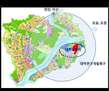 행복도시 4-2생활권 내 기숙사 부지 위치도