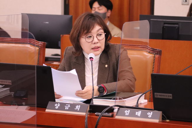 국민의힘 양금희 의원(대구 북구갑, 산업통상자원중소벤처기업위원회)