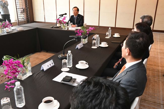 친환경 선박 도입을 위한 업무협약식 사진 (사진제공=해양수산부)