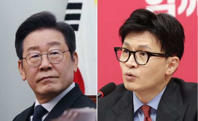 한동훈 국민의힘 비대위원장이 역할을 잘 수행하는지에 대해 국민 과반이 긍정평가를 하고 있는 것으로 나타났다. 이재명 더불어민주당 대표 긍정평가는 30%대 중반에 그쳤다.