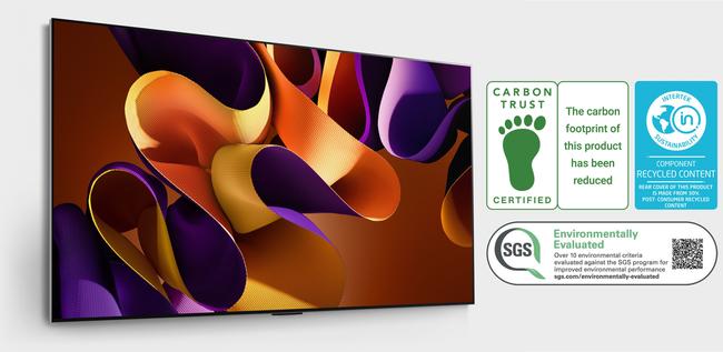 ESG 인증을 받은 LG 올레드 TV