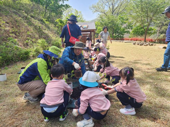 충주국유림관리소, 반려나무 나누어주기 행사 실시