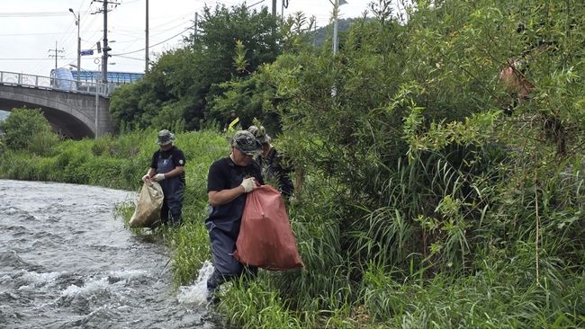 대한민국 특전사동지회 경기광주지회, 곤지암천 클린데이 활동 펼쳐