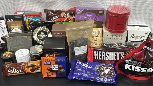 안전성 검사를 위해 수거한 코코아가공품 및 초콜릿류