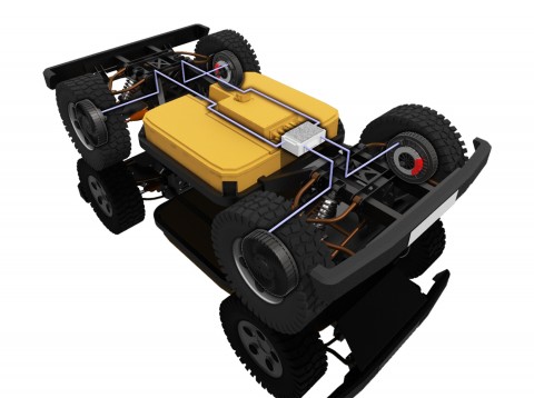 모헤닉 게라지스 4x4 사륜 인휠모터 독립제어 플랫폼