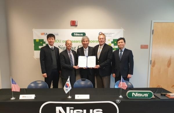 국립산림과학원, 미국 테네시大, 나이서스社와 업무협약 체결 모습