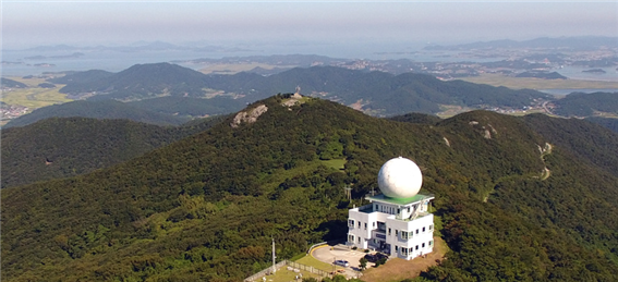 진도기상레이더 전경. (사진 = 기상청 제공)