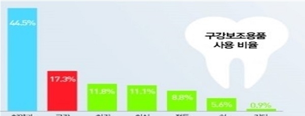 구강보조용품 사용비율 현황
