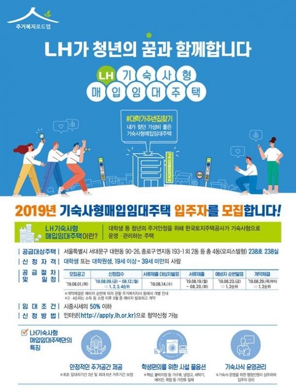 국토교통부는 오는 8월 9일부터 서울 종로구·서대문구에 소재한 기숙사형 청년주택에 입주할 청년 238명에 대한 모집을 시작한다고 6일 밝혔다. (사진 = 국토교통부 제공)