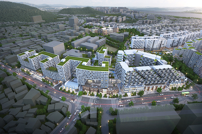 서울시 건축위원회에서  ‘조건부 의결’로 최종 통과된 한남2 재정비촉진구역 주택재개발정비사업 조감도 모습. (자료=서울시)