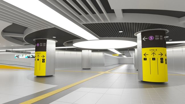 발산역 지하보도 중앙광장 조감도