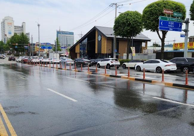 수원시, 폭염 대비해 노면빗물분사시스템 본격 가동