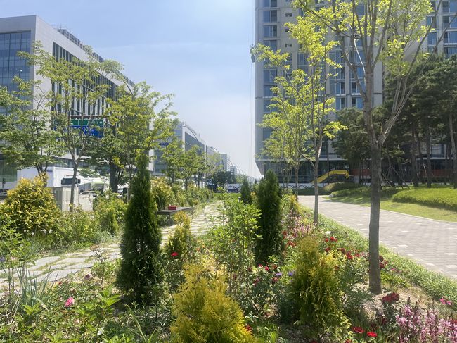 마곡나루역 정원