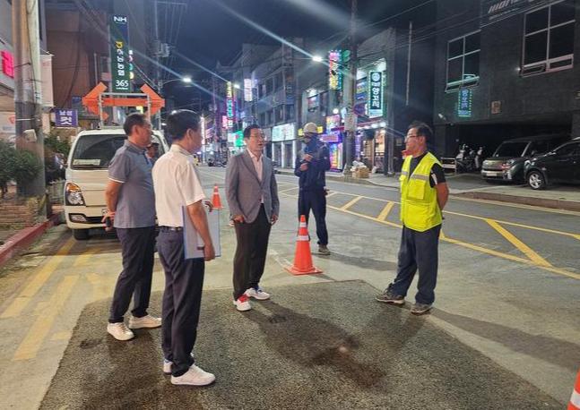 하남시, 신장시장 전선지중화 현장 찾아 공사 전반 점검