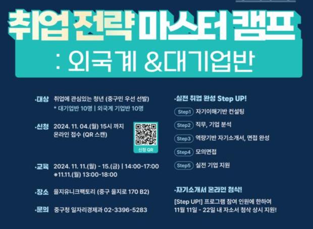 취업 전략 마스터캠프 운영